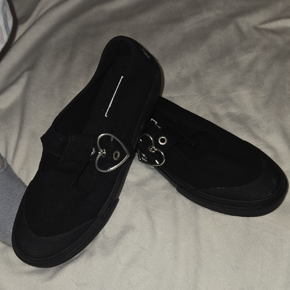 Vans Black Canvas Women's Slippers